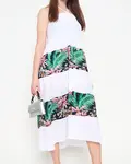 Resti Women's white floral midi dress - Clothing