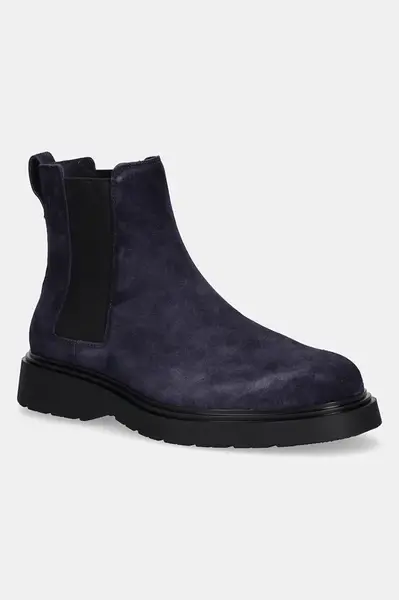 Kožené kotníkové boty Calvin Klein COMBAT ESS CHELSEA BOOT SU