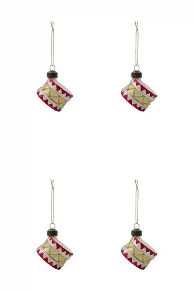 Sada vánočních ozdob House Doctor 4,7 x 5 cm 4-pack