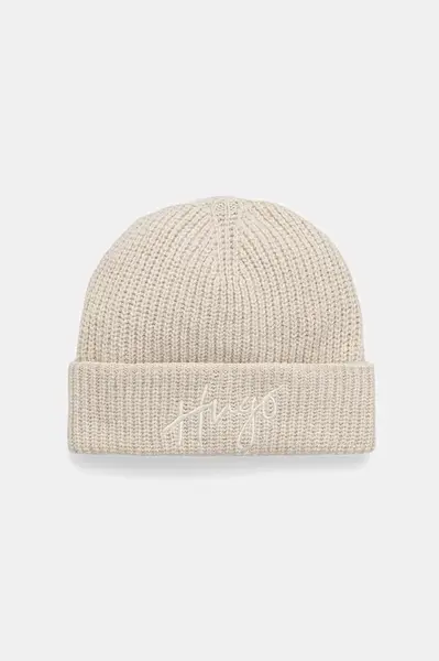 Čepice z vlněné směsi HUGO Socialy_Hat