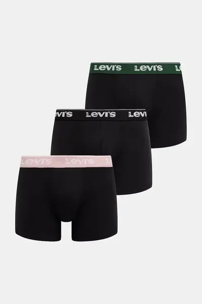 Levi's boxerky pánské bavlněné s elastanem 3-pack