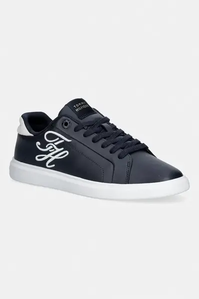 Tommy Hilfiger TH ICON COURT SCRIPT tenisky dámske kožené