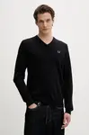 Fred Perry Vlněný svetr Fred Perry