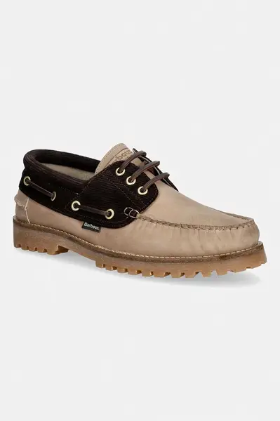 Barbour mokasíny pánske kožené Deck