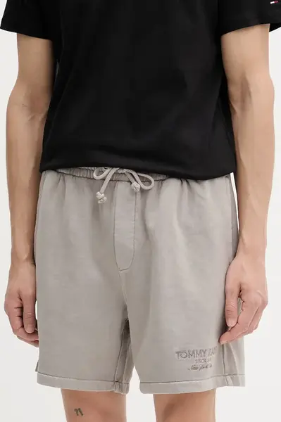 Tommy Jeans teplákové šortky pánské bavlněné