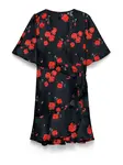 VERO MODA Šaty  sivá / červená / čierna