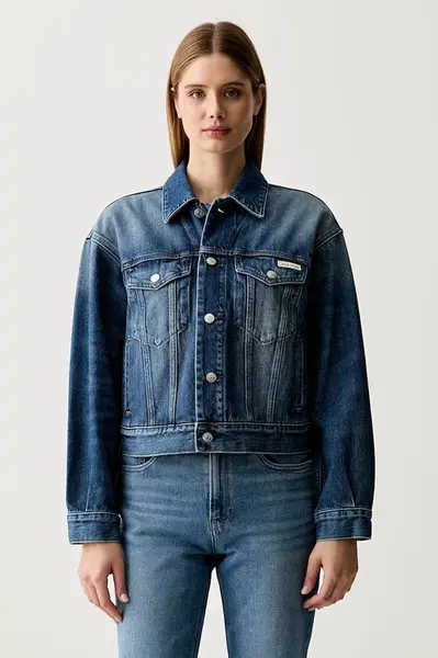 Calvin Klein Jeans  džínsová bunda dámska bavlnená