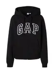 GAP Tepláková bunda 'HERITAGE'  čierna / biela