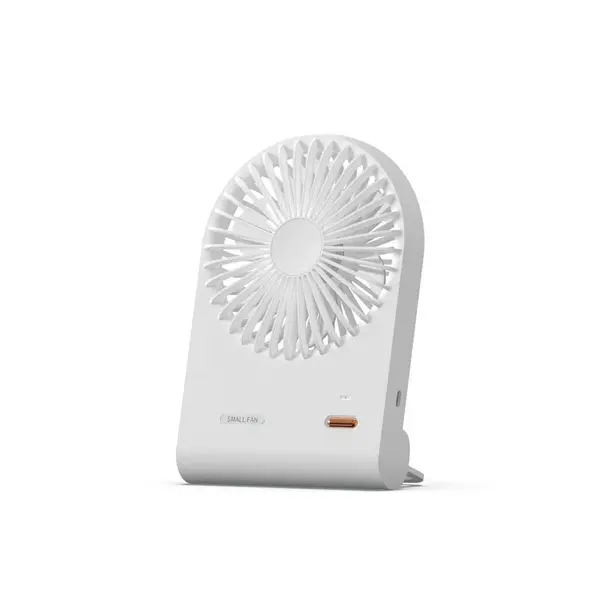 Stolový ventilátor s nastaviteľným sklonom, biely