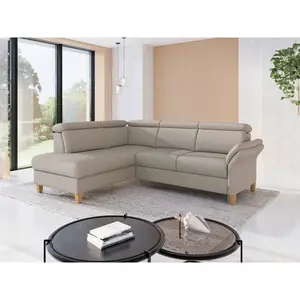 Sit & More ROHOVÁ SEDAČKA, textil, šedohnědá