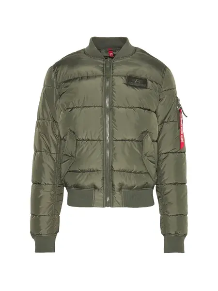 ALPHA INDUSTRIES Prechodná bunda 'MA-1'  olivová