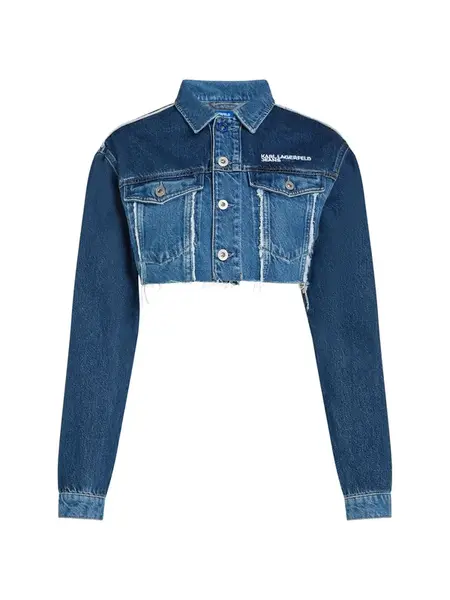 KARL LAGERFELD JEANS Prechodná bunda  modrá / tmavomodrá