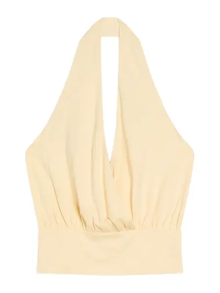 Bershka Top  svetložltá