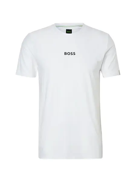 BOSS Funkčné tričko 'Serve 1'  čierna / biela