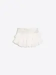 Bershka Sukňa  strieborná / biela