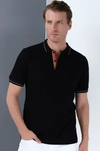 Pánské černé polo triko