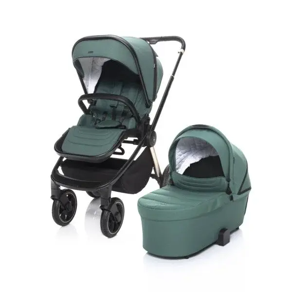 Kočár Move Cross 2 + korba XL + adaptér, Antique Green/Gold