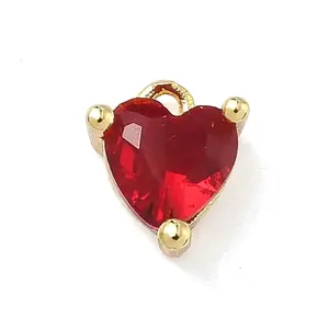 Brass Micro Pave Cubic Zirconia Pendants