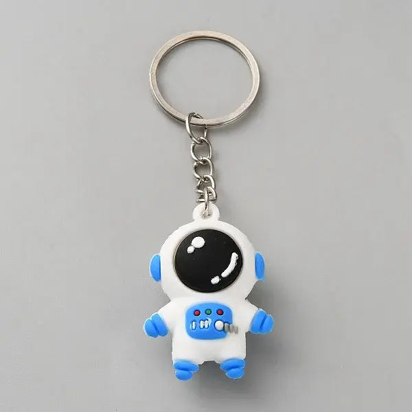 Astronaut PVC & Iron Pendant Keychains