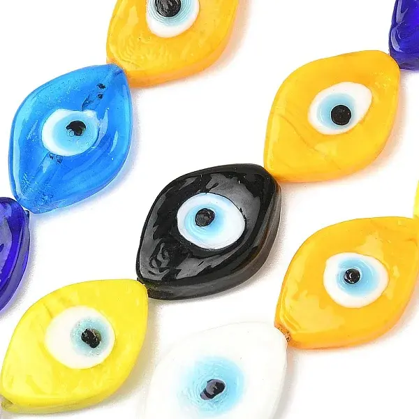 Handmade Eye Evil Lampwork Beads Strands