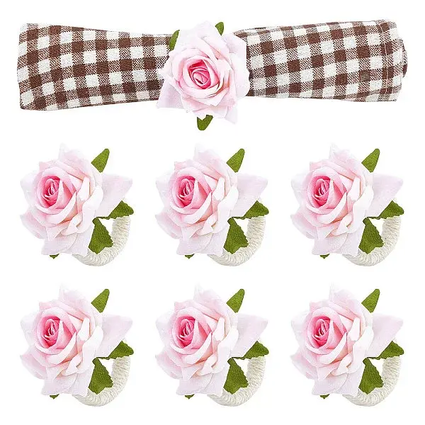 6Pcs Jute Braided Napkin Rings