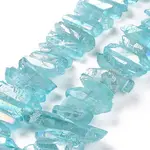 Natural Quartz Crystal Points Beads Strands