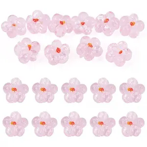 10Pcs Transparent Handmade Bumpy Lampwork Beads