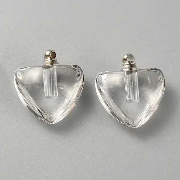 Glass Bottle Locket Pendants