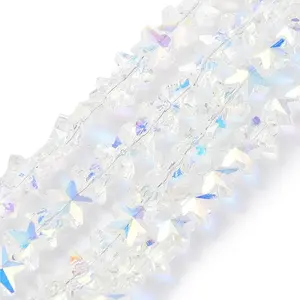 Electroplate Transparent Glass Beads