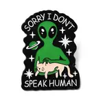 Alien & Cat Enamel Pins