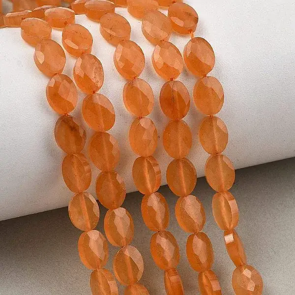 Natural Dyed White Jade Beads Strands