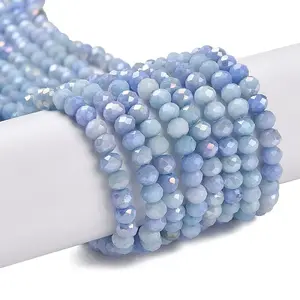 Ombre Effect Dyed Glass Beads Strands