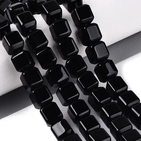 Natural Black Onyx Beads Strands