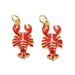 Brass Enamel Pendants