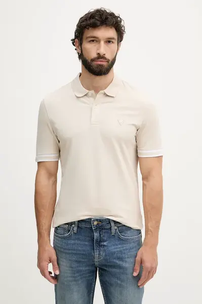 Guess  polo pánské bavlněné s elastanem LYLE