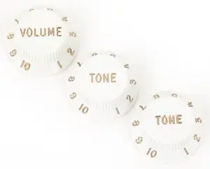 Fender Stratocaster Knobs White