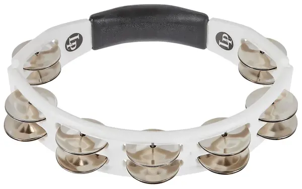 Latin Percussion Cyclops Tambourine White
