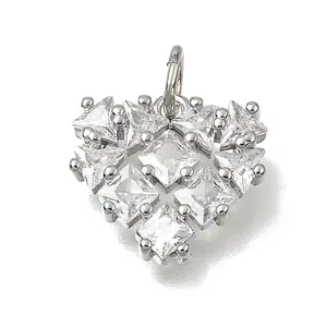 Brass Pave Cubic Zirconia Charms