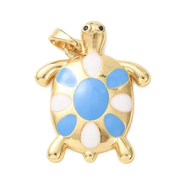 Brass Enamel Pendants