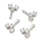 Brass Micro Pave Cubic Zirconia Charms