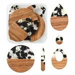 10Pcs 5 Style Resin & Walnut Wood Pendants