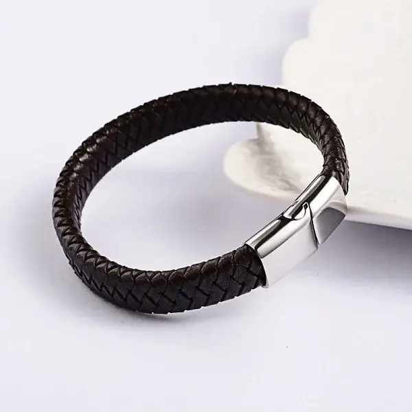 Trendy Leather Braided Cord Bracelets