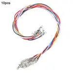 10 Colors Waxed Cotton Cord Necklace Making