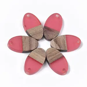 Resin & Walnut Wood Pendants