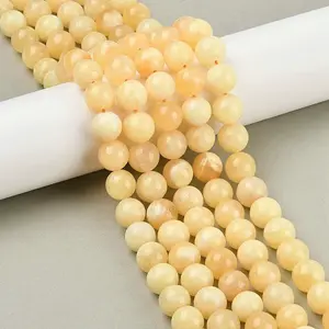 Natural Yellow Calcite Beads Strands