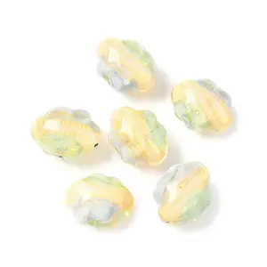 Two Tone Transparent Acrylic Beads