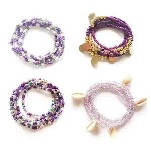 Plastic Waist Belts Seed Bead Chain