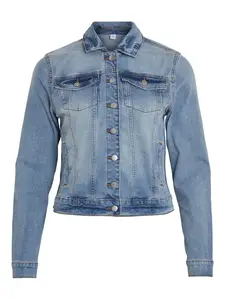 VILA Prechodná bunda 'Show'  modrá denim