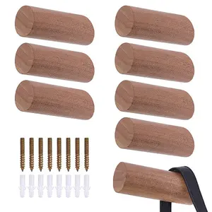8Sets Column Wood Wall Hooks