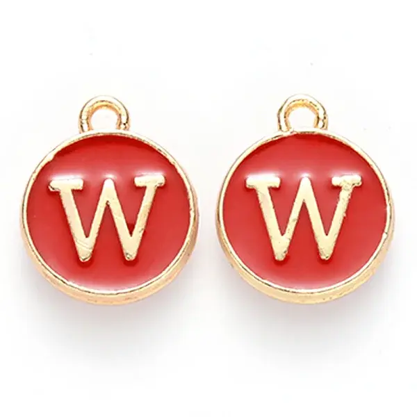 Golden Plated Alloy Enamel Charms